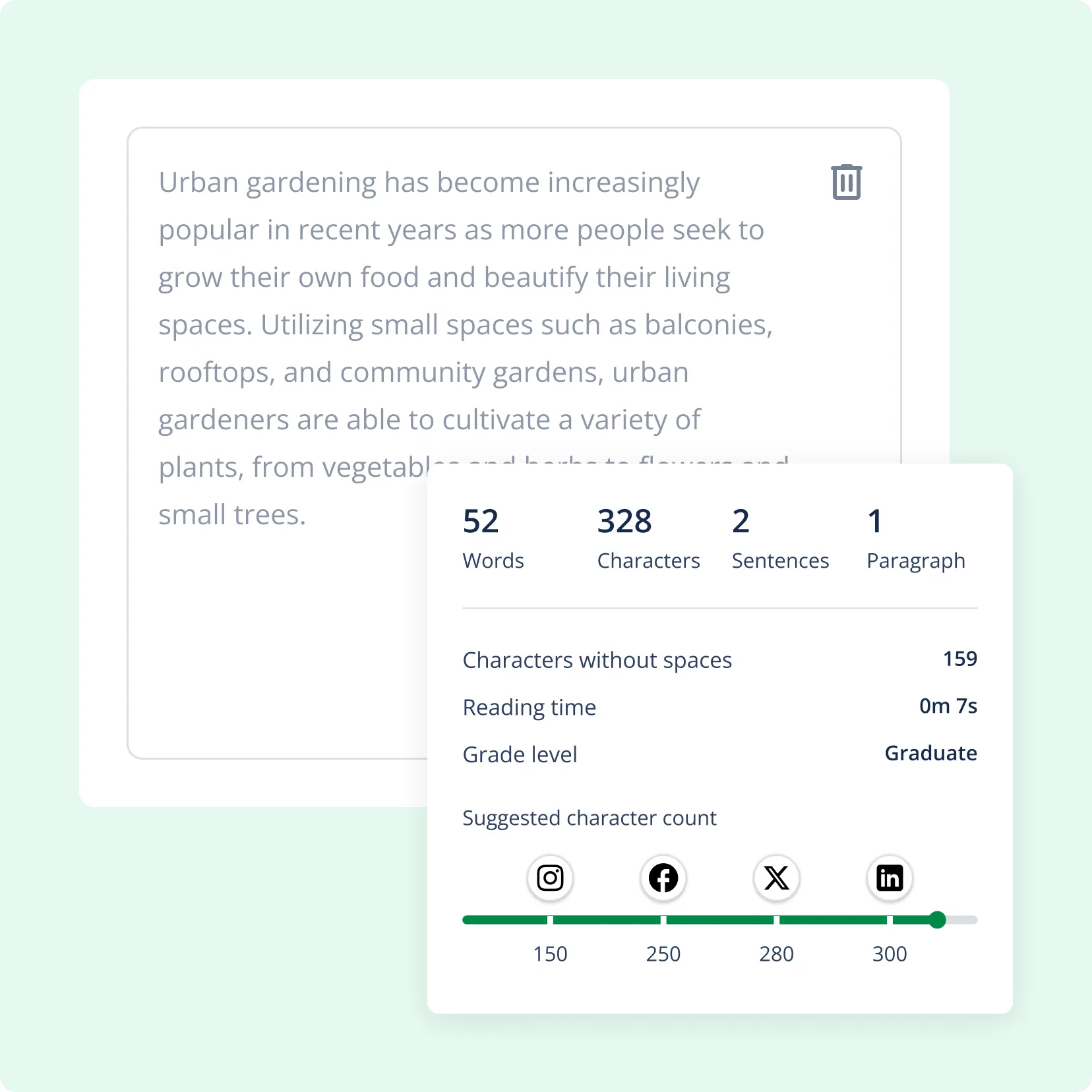 How to use the word counter